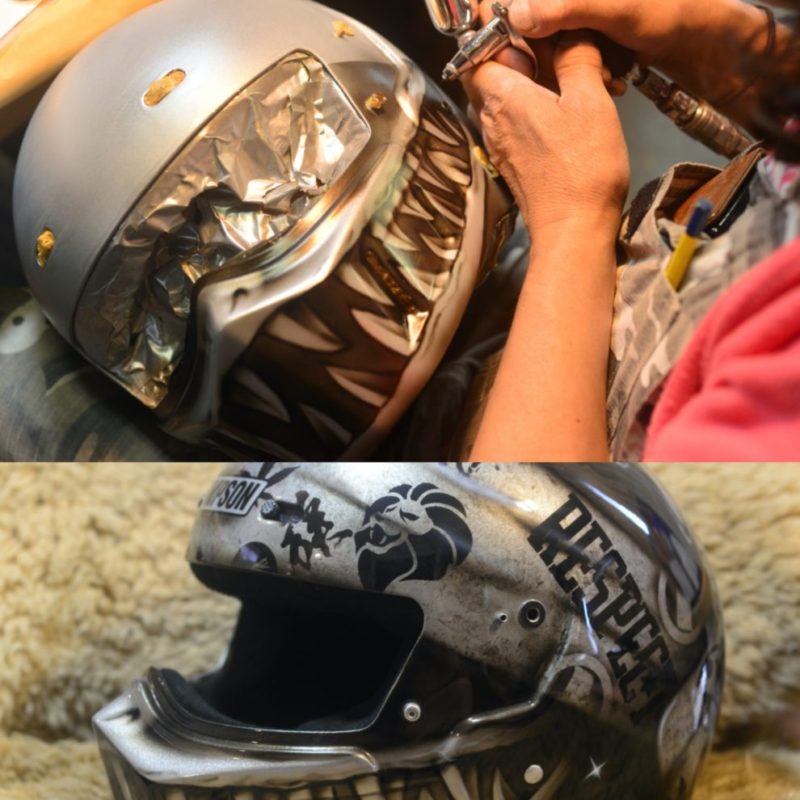 ヘルメット 塗装 東京